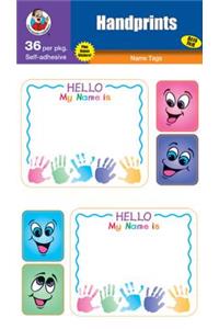 Handprints Name Tags
