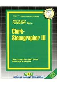 Clerk-Stenographer III