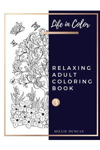 RELAXING ADULT COLORING BOOK (Book 3)