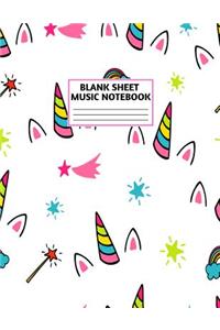 Blank Sheet Music Notebook