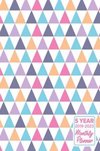 5 Year 2019 - 2023 Monthly Planner