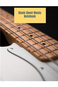 Blank Sheet Music Notebook