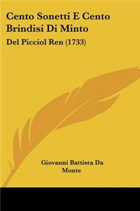 Cento Sonetti E Cento Brindisi Di Minto