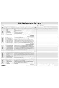 5s: Evaluation Review Form