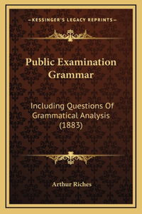 Public Examination Grammar: Including Questions of Grammatical Analysis (1883)