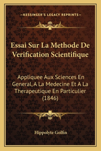 Essai Sur La Methode De Verification Scientifique