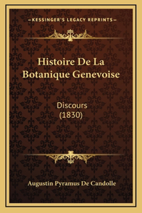 Histoire De La Botanique Genevoise