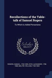 RECOLLECTIONS OF THE TABLE-TALK OF SAMUE