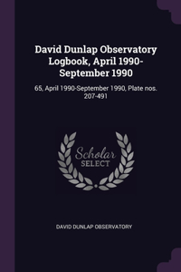David Dunlap Observatory Logbook, April 1990-September 1990