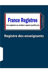 Registre des enseignants