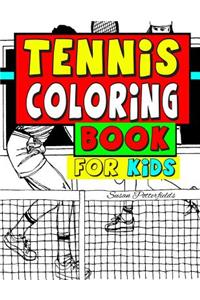 Tennis Coloring Book For Kids