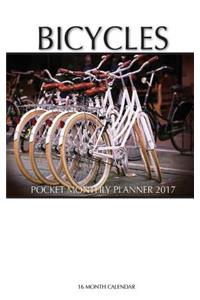 Bicycles Pocket Monthly Planner 2017