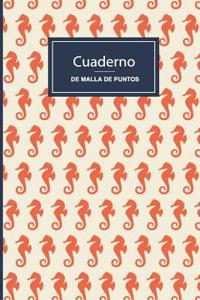 Cuaderno de Malla de Puntos. Caballitos de Mar