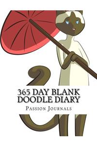 365 Day Blank Doodle Diary: Blank Unlined Journal