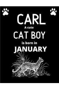 CARL a cute cat boy is born in January
