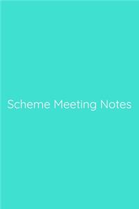 Scheme Meeting Notes Notebook