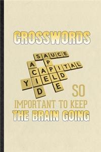 Crosswords So Important to Keep the Brain Going