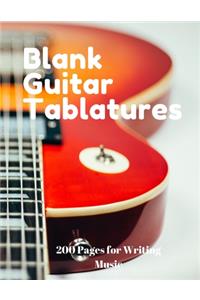 Blank Guitar Tablatures