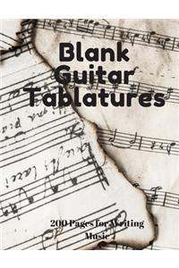 Blank Guitar Tablatures