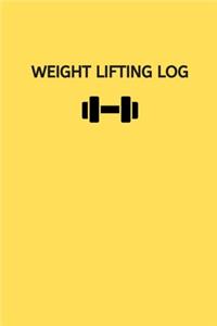 Weight Lifting Log: Strength Training Tracker to Record Reps, Weights, Sets and Measurement