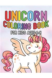 Unicorn Coloring Book for Kids Ages 2-4