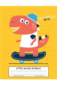 Dotted Midline Notebook For 2 Year Old Boys