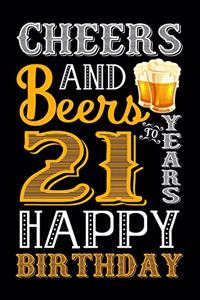 Cheers And Beers To 21 Years Happy Birthday