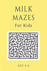 Buy Milk Mazes For Kids Age 4-6 Books By My Sweet Books at