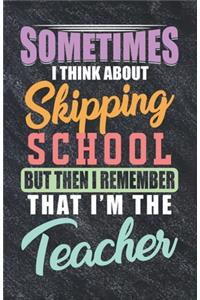 Bullet Journaling Notebook Teacher Skipping School