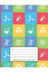 Retro Science Icon Composition Notebook