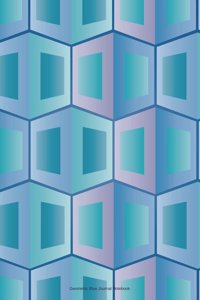 Geometric Blue Journal Notebook