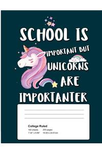 School Is Important But Unicorns Are Importanter