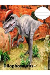 Dilophosaurus Dinosaur Story Story paper Composition Book