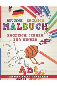 Malbuch Deutsch - Englisch I Englisch Lernen F