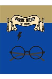 Wizarding Notebook for Students: Notebook Ruled Paper for Birthday, Christmas, Back to School Journal Gift for Magical Friend, Family, Teacher, Student
