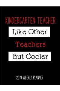 Kindergarten Teacher 2019 Weekly Planner