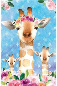 Bullet Journal for Animal Lovers Giraffes in Flowers 2