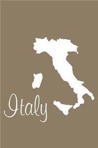 Italy - Khaki Blank Notebook