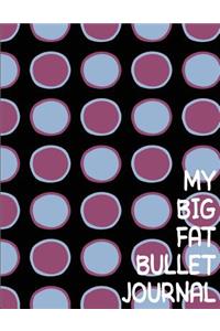 My Big Fat Journal Notebook Big Circles Pink and Grey