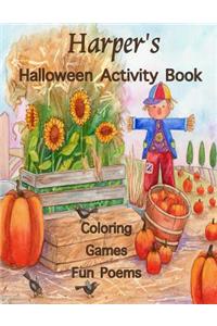 Harper's Halloween Activity Book