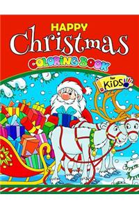 Happy Christmas Coloring Book for Kids