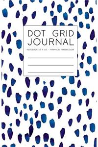 Dot Grid Journal Notebook 5.5 x 8.5 - Minimalist Watercolor