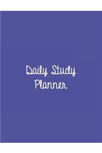 Daily Study Planner: Dark Purple: Study Planner 8.5 X 11: Study Planner 1 Year: Study Planner Notebook: Study Planner for College Students: Study Planner Korean