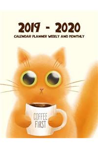 2019 - 2020 Calendar Planner Weekly And Monthly