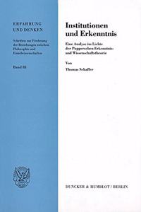 Institutionen Und Erkenntnis