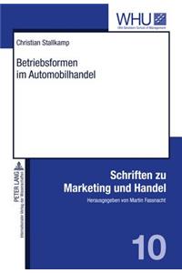 Betriebsformen Im Automobilhandel