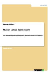 Müssen Lehrer Beamte sein?