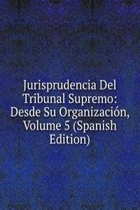 Jurisprudencia Del Tribunal Supremo: Desde Su Organizacion, Volume 5 (Spanish Edition)