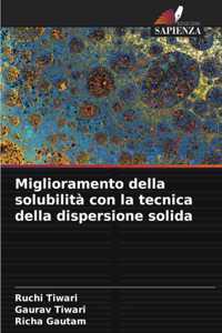 Miglioramento della solubilità con la tecnica della dispersione solida