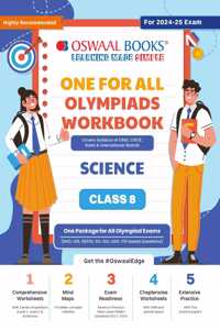 Oswaal One For All Olympiad Workbook Class 8 Science for 2024-25 Exam